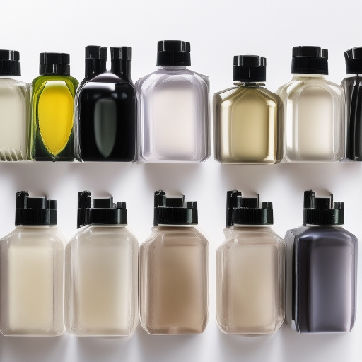 An image of a variety of different bottles of shampoo and conditioner, each with a different label and scent, arranged on a white background. The image conveys the idea of the many different types of shampoo and conditioner available, and the